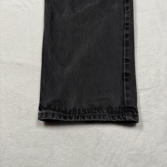 Levis 550 Jeans Mens 44x30 Black Relaxed Tapered Fit Denim Pants Stonewash - Picture 3 of 16